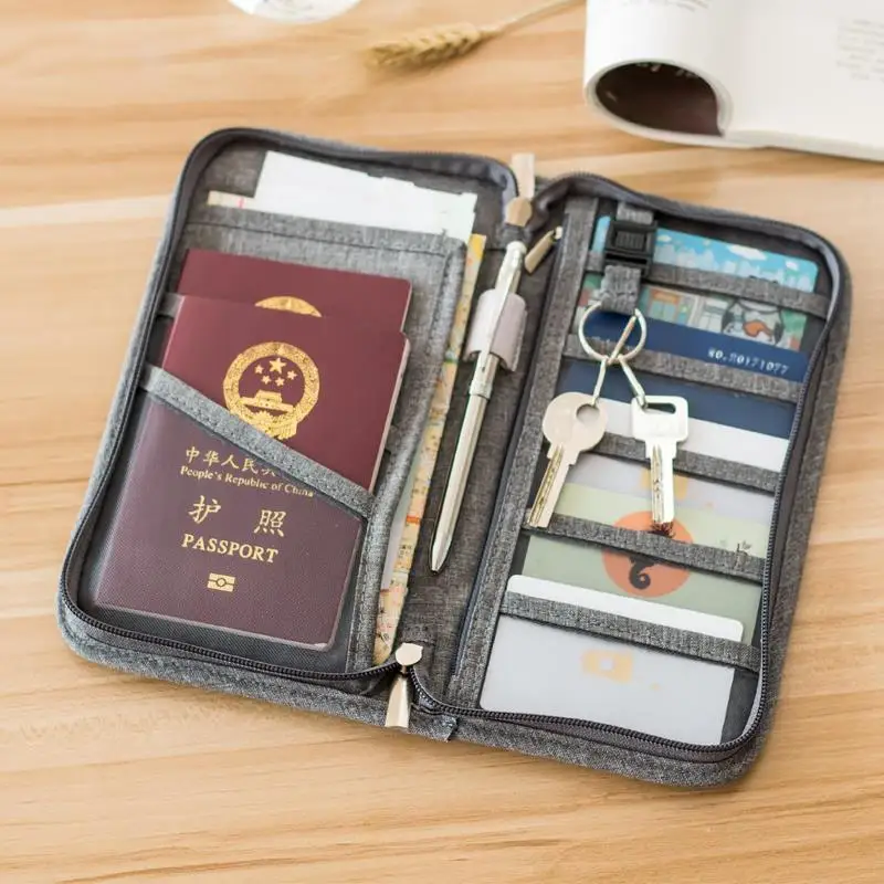 New Travel Wallet Family Passport Holder Creative Waterproof Document Case Organizer Travel Accessories Document Bag Cardholder