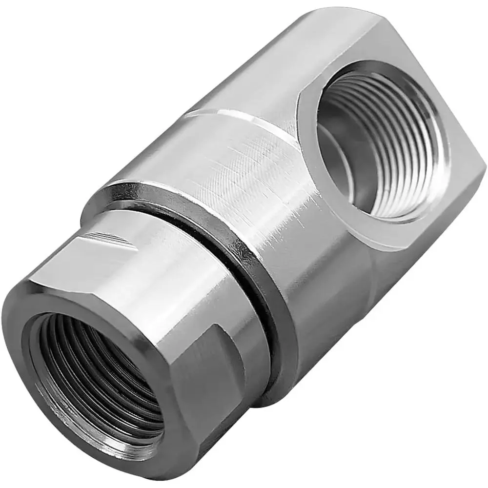 

¾ Inch X Heavy Duty Hose Swivel with Grease Zerk or Home and Industrial Steel Hose Replace 9SS12P75XP75-Ni-AL