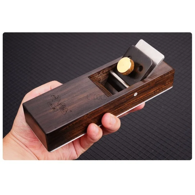 105/180/245mm Ebony Flat Hand Plane with Wear-Resistant Aluminum Base Carpenter Wood Smoothing Tool Woodworking Trimming Planer