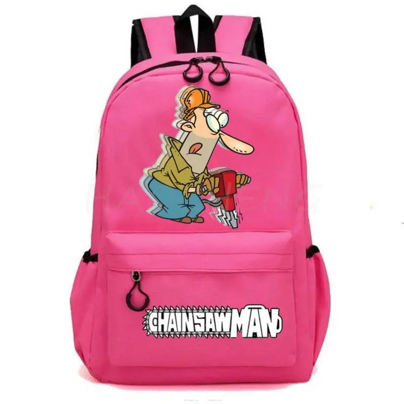 

Women Men Backpack The Chainsaw Man Cosplay Girls Boys Bookbag Cute Cartoon Mochilas Back School Spring Autumn