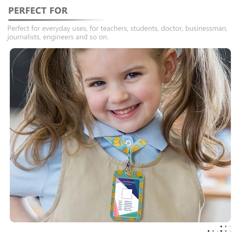 

2 комплекта держателей для удостоверений личности с ремешком, надежное хранение, модный дизайн, декоративный подарок для учителя, студента, врача, бизнесмена