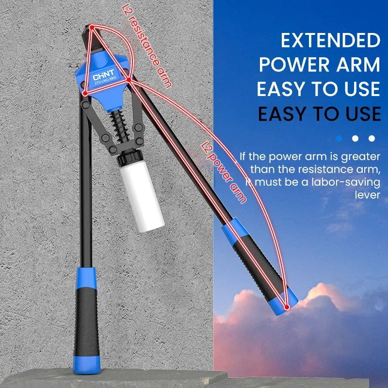 Conjunto de rebitador 420mm, pistola de rebite cego de mão única, peça de nariz, ferramenta manual de rebitador, ferramenta manual, rebites diy, porca, ferramentas automotivas