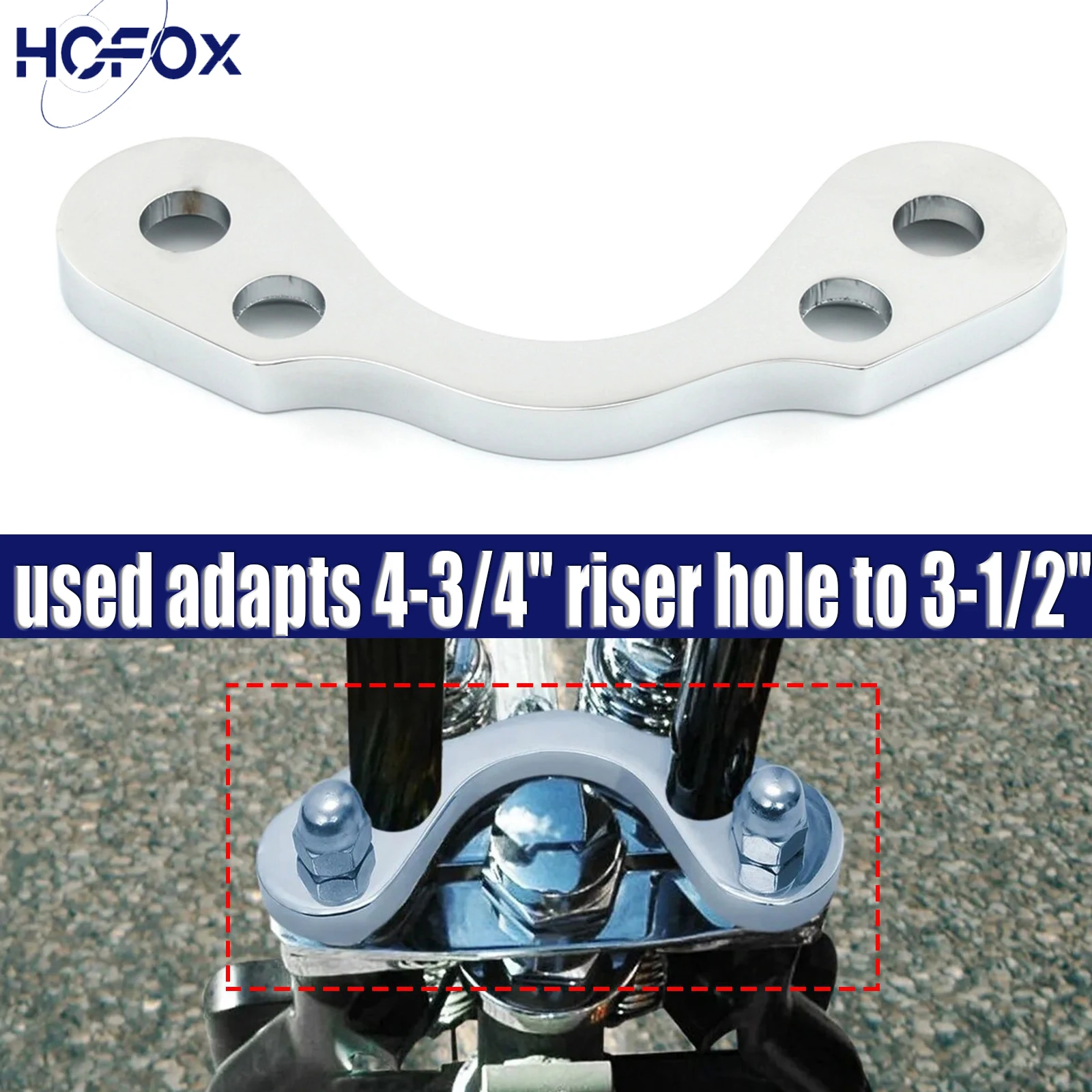 Motorcycle Springer Handlebar Tree Adapter Top Clamp Converter 3.5 4.75 Riser For Harley Davidson like DNA