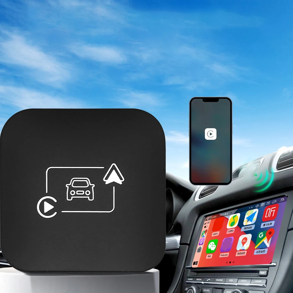 

Wireless CarPlay Android Auto Wireless Carplay Dongle BT WiFi Wireless Adapter Android 11+ System for Wired CarPlay Android Cars