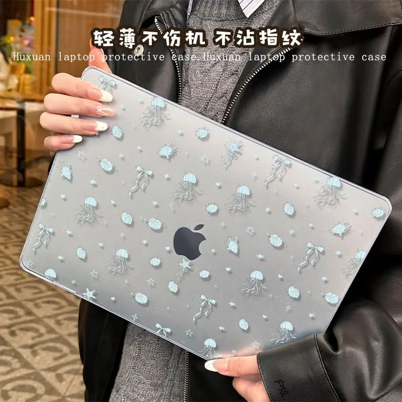 Jellyfish Pattern Case for Macbook Air 13.6 M5 M1 Pro 14 M4 Air 15.3 13 M3 15 M2 Mac Cover A3113 A2681 A2442 A2941 Anti-Scratc