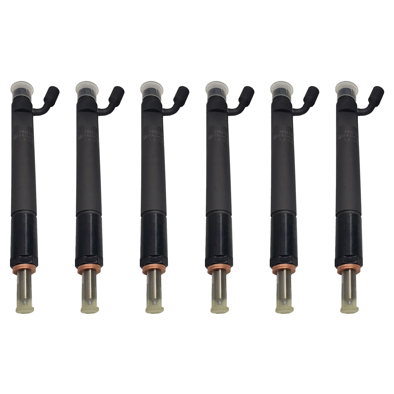4948364 3283160 3919602 6743-11-3320 6743-11-3321 6PCS Fuel Injector For KOMATSU PC360-7 Engine