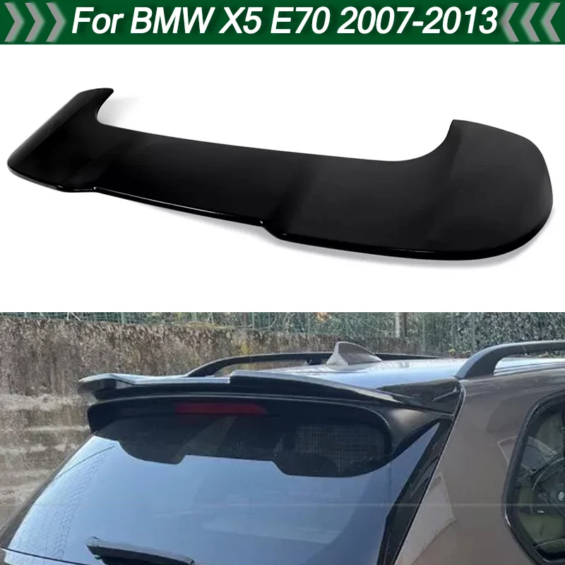 

Rear Trunk Roof Spoiler Boot Wing Lip Compatible with BMW X5 E70 2007-2013 ABS Placit Glossy Black Rear Trunk Lid Wing Spoiler