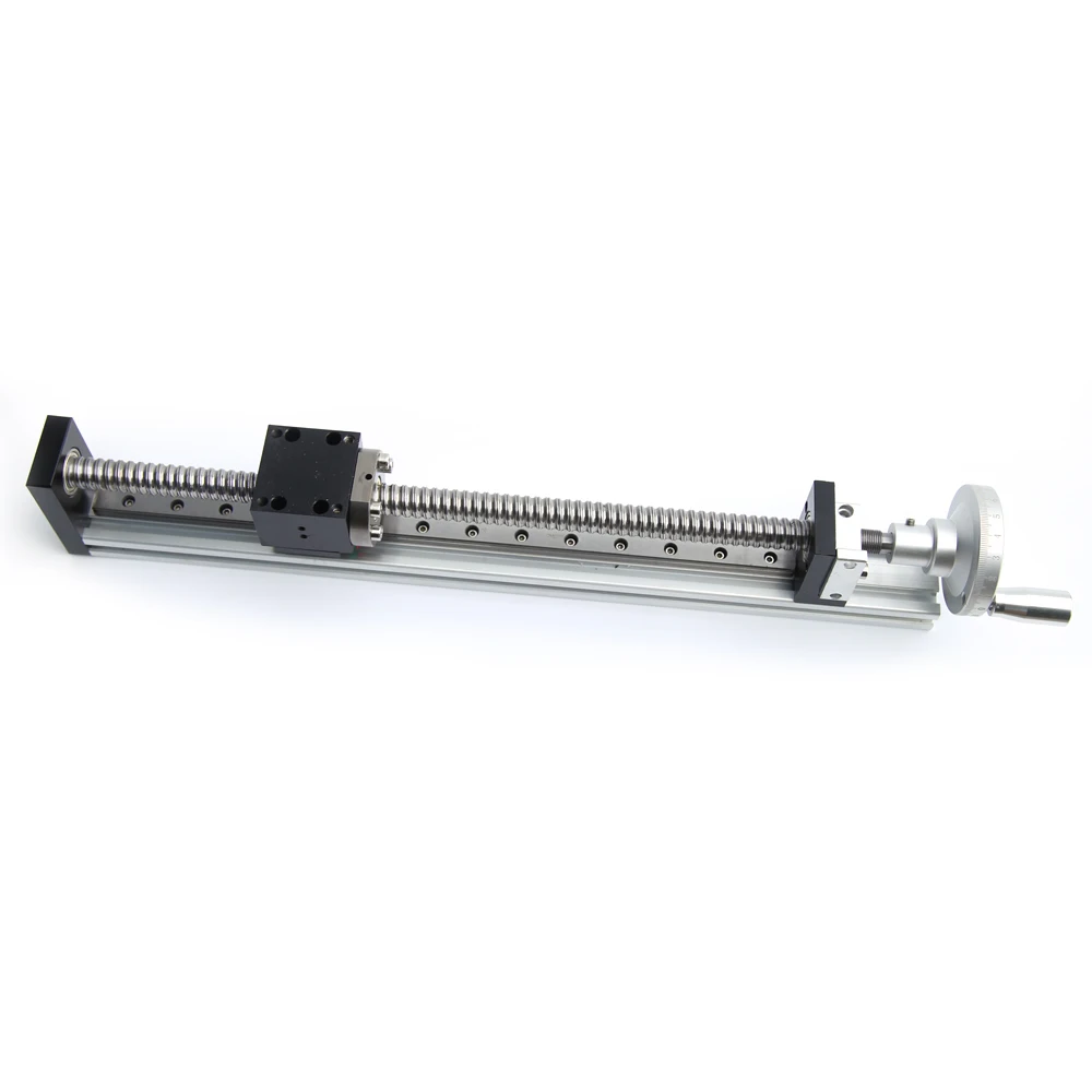 8 inch 200MM Manual Linear Rail Guide Slide Stage Actuator Ball Screw Motion Table Hand Wheel