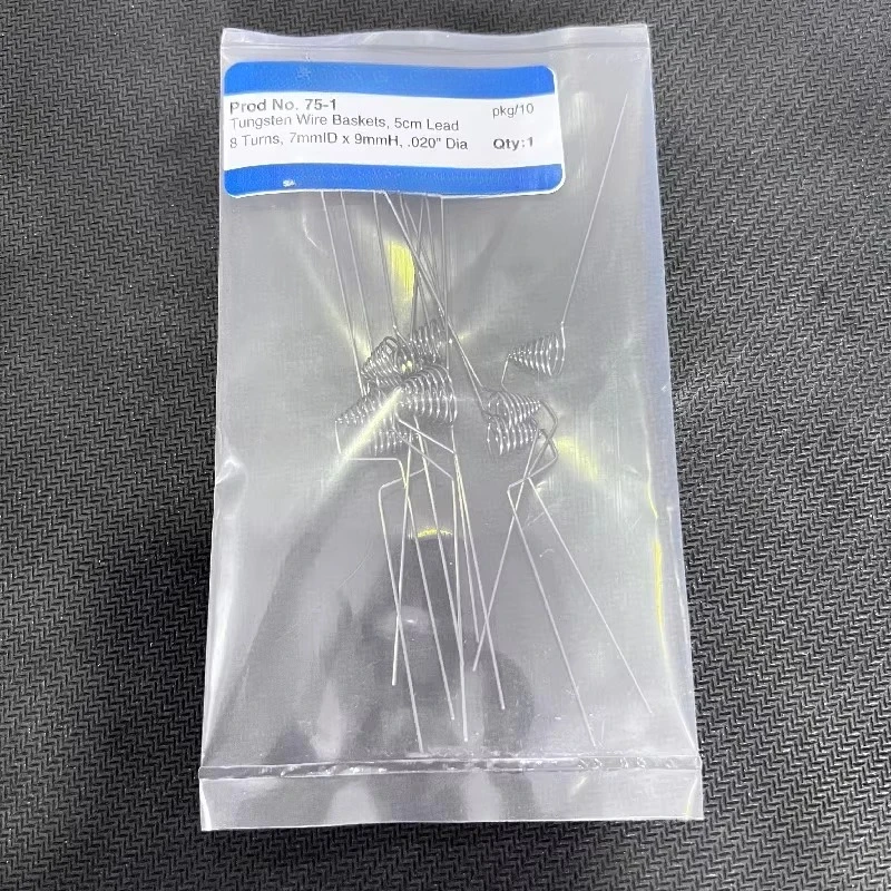 TED PELLA single strand tungsten wire basket 75-1 EM thin film evaporation material tungsten blue
