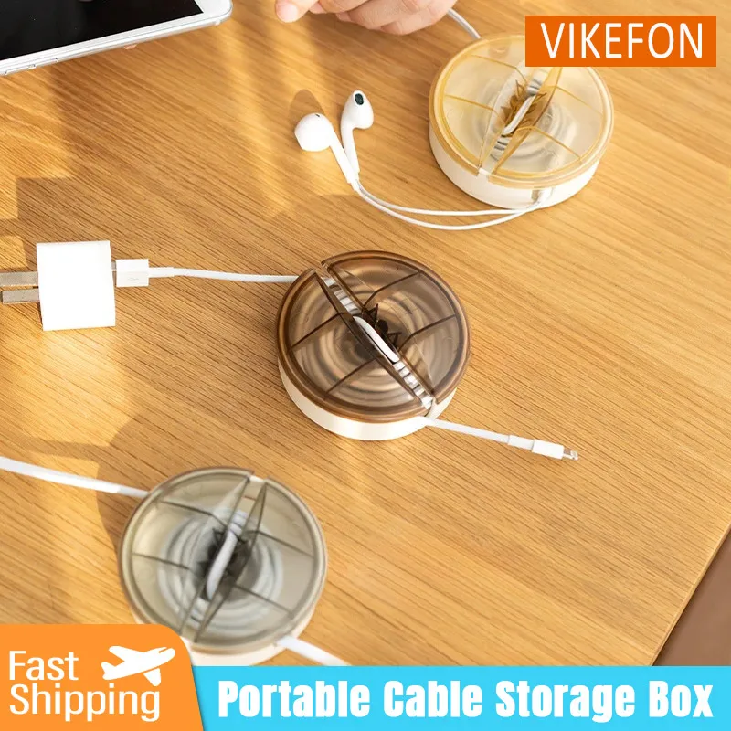 Charging Cord Organizer 4 Colors Flexible Cable Organizer Retractable Portable Cord Organizer For Home Office Cable Winder 1pc
