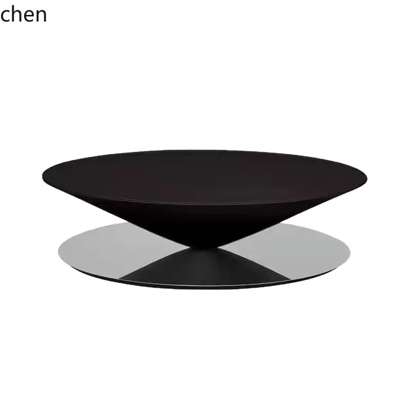 YFY  Floating UFO Coffee Table Living Room Creative Minimalist Glass Fiber Coffee Table