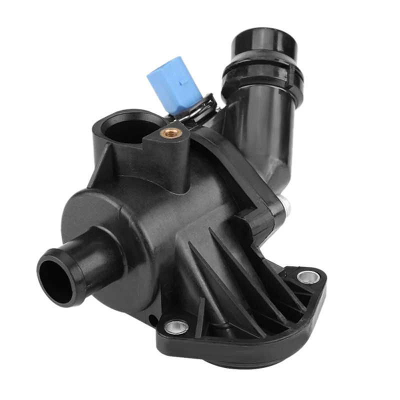 

Цельный корпус термостата охлаждающей жидкости двигателя автомобиля, номер детали 06B121111K, черный для A4 Avant Quattro 1.8L 2002-2006