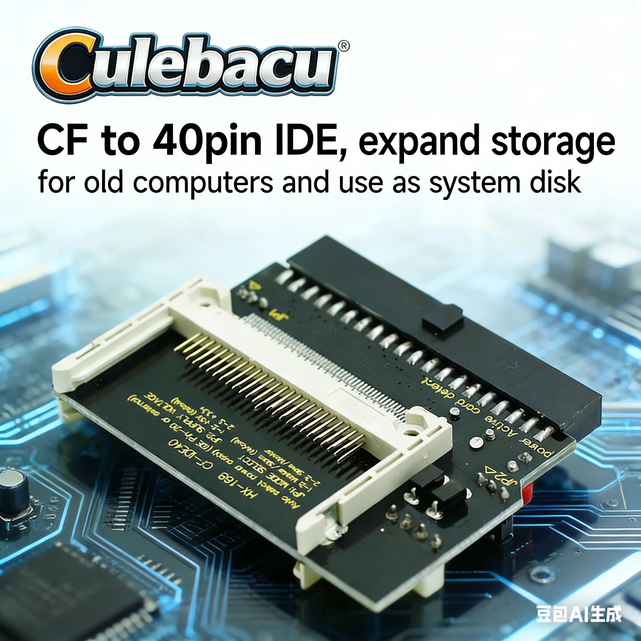 Double Sided CF Card to 3.5 Female 40 pin cf to IDE Adapter Converter Card Standard for PC Hard Disk, only the adapter