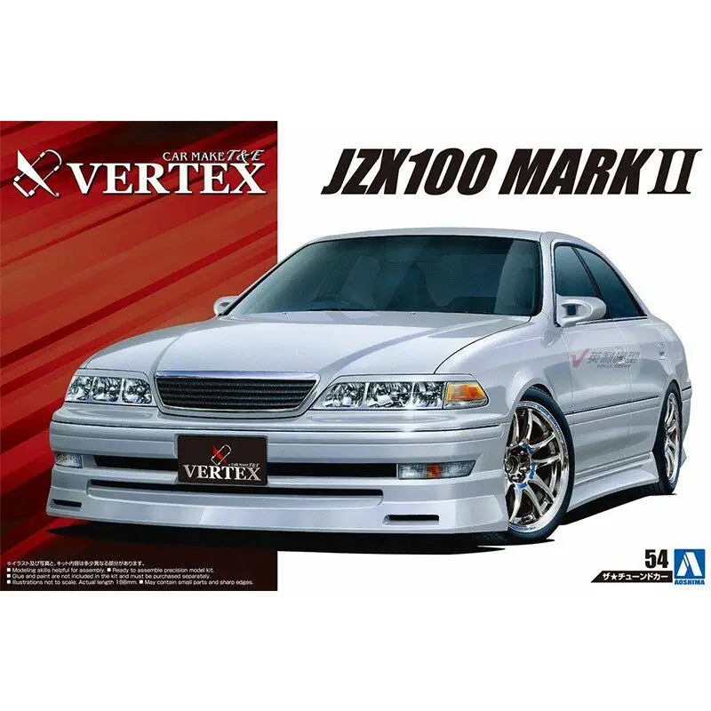 modello-di-auto-per-assemblaggio-statico-aoshima-20091-1-24-vertex-jzx100-mark-ii-tourer-v-1998-kit-modello-di-auto