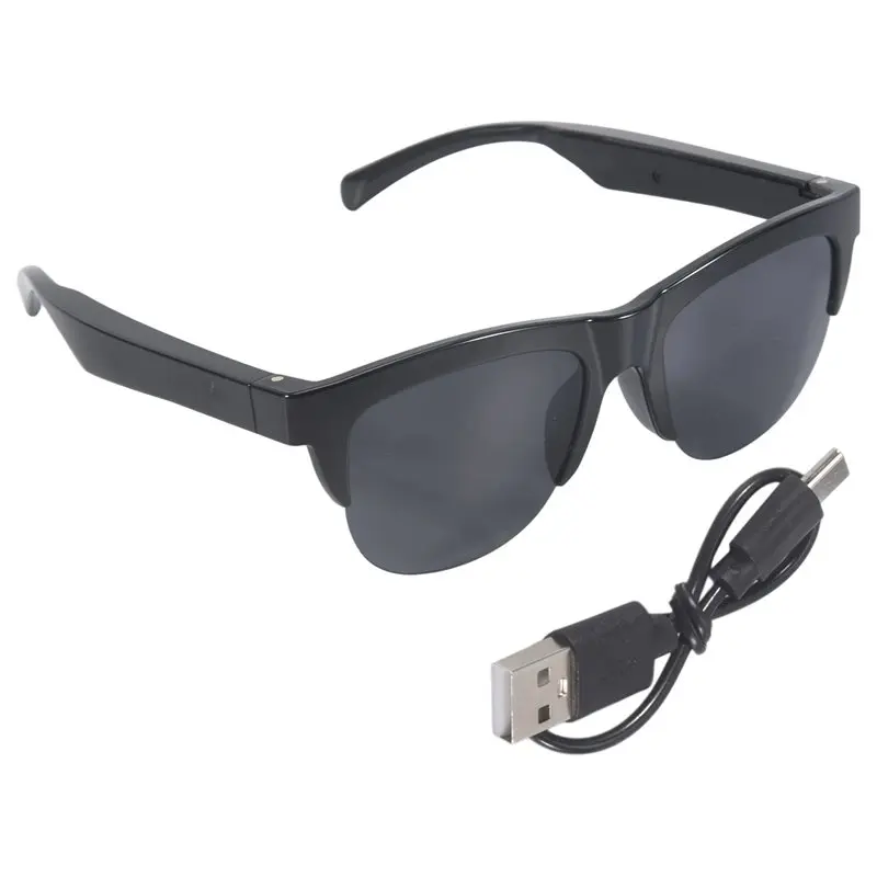 Winter Essential Bluetooth V5.3 Sunglasses Glasses Call Outdoor Sports Headphones HIFI Black Technology Anti-Touch UV view 2