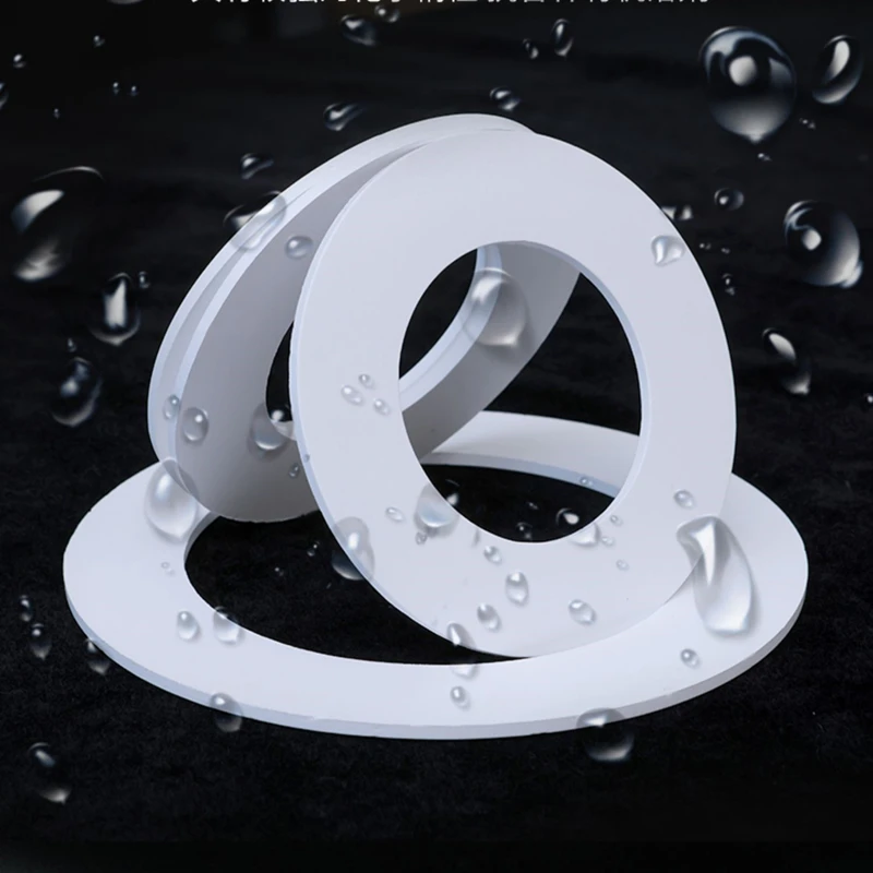 Expanded PTFE Gasket Washer,Soft ePTFE Seal, Leak-Proof, High Temp & Chemical Resistance,for Industrial Flanges & Valves,White