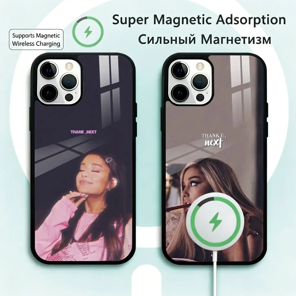 A-Arianas G-Grande Singer Phone Case For iPhone17,16,15,14,13,12,11 Plus,Pro Magnetic Supports Magnetic Wireless Charging