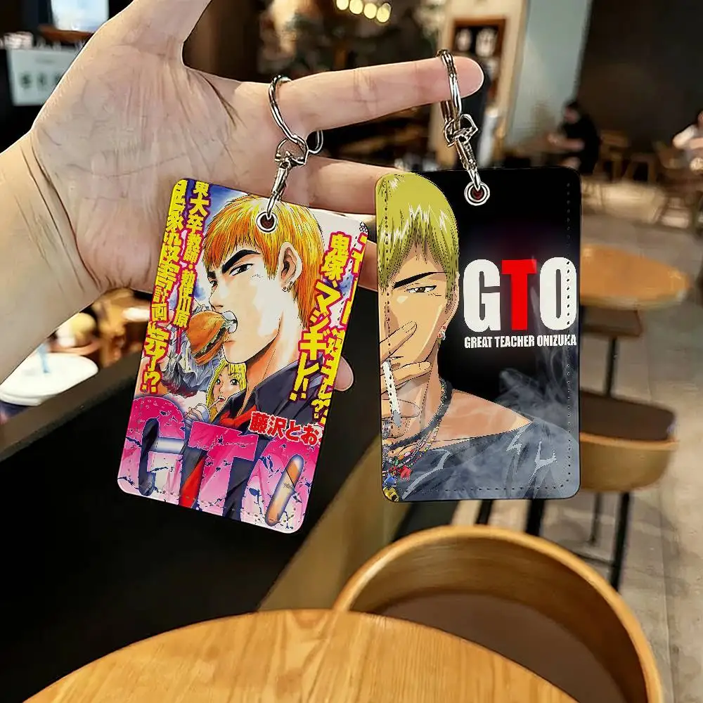 Comic G-Great Teacher O-Onizuka Card Holder Suitable For Bank Access Library  Parking Bus Subway And Keychain