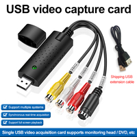 USB 2.0 Video Capture Card VHS TV DVD VCR RCA to USB Video Capture Device VHS to Digital Converter for Mac PC