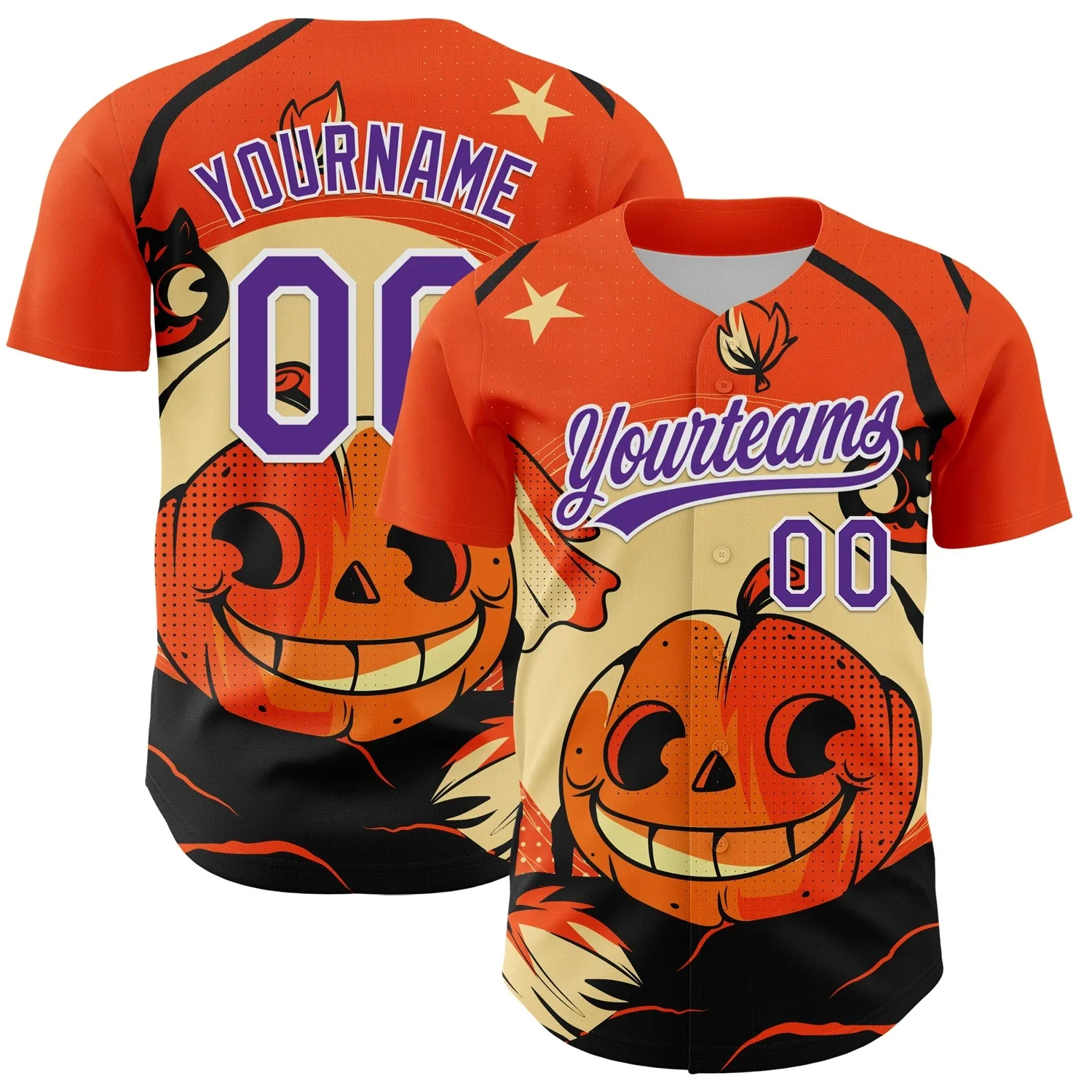 

Halloween themed costumes Men's women's baseball uniforms Halloween top Party Shirt y2k clothes shirt for man Halloween Baseball