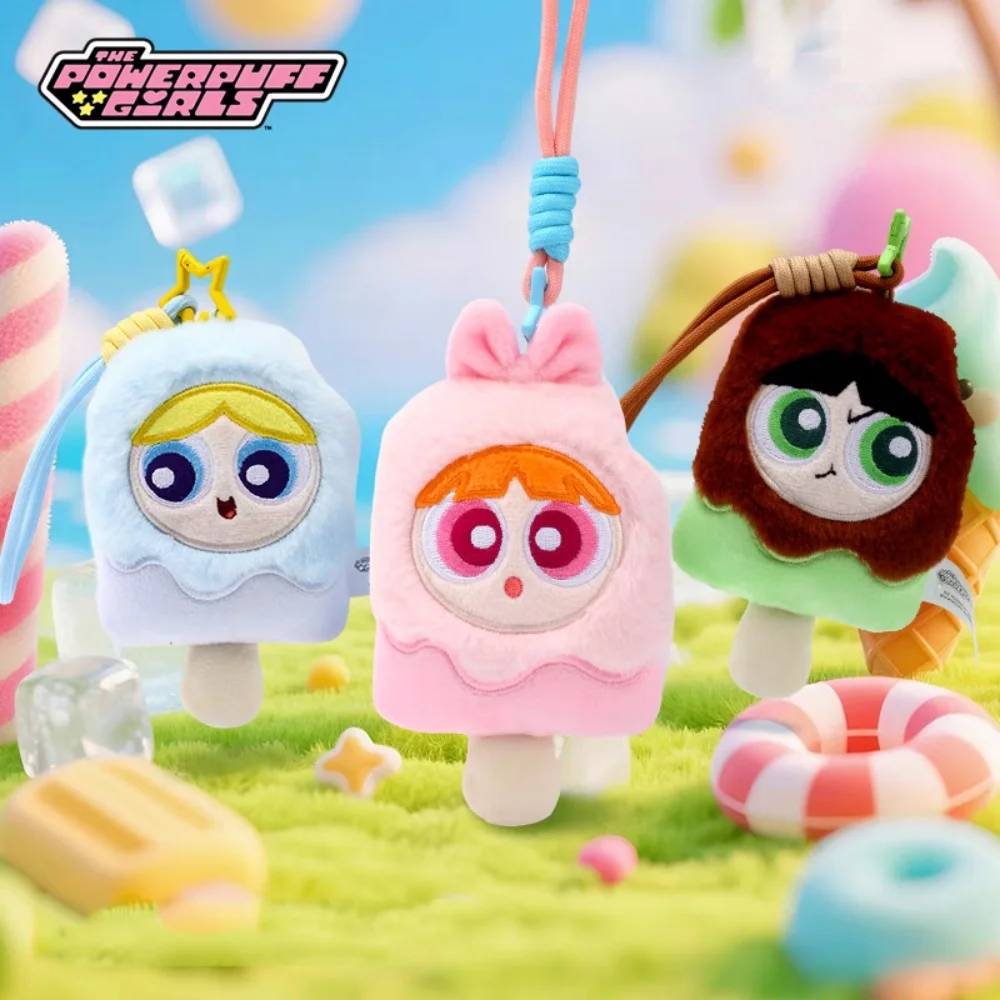 De Powerpuff Girl Pluche Pop Kawaii Bloesem Bellen Boterbloem Cartoon Zomer Ijslolly-vormige Poppen Speelgoed Meisjes Verjaardagscadeautjes