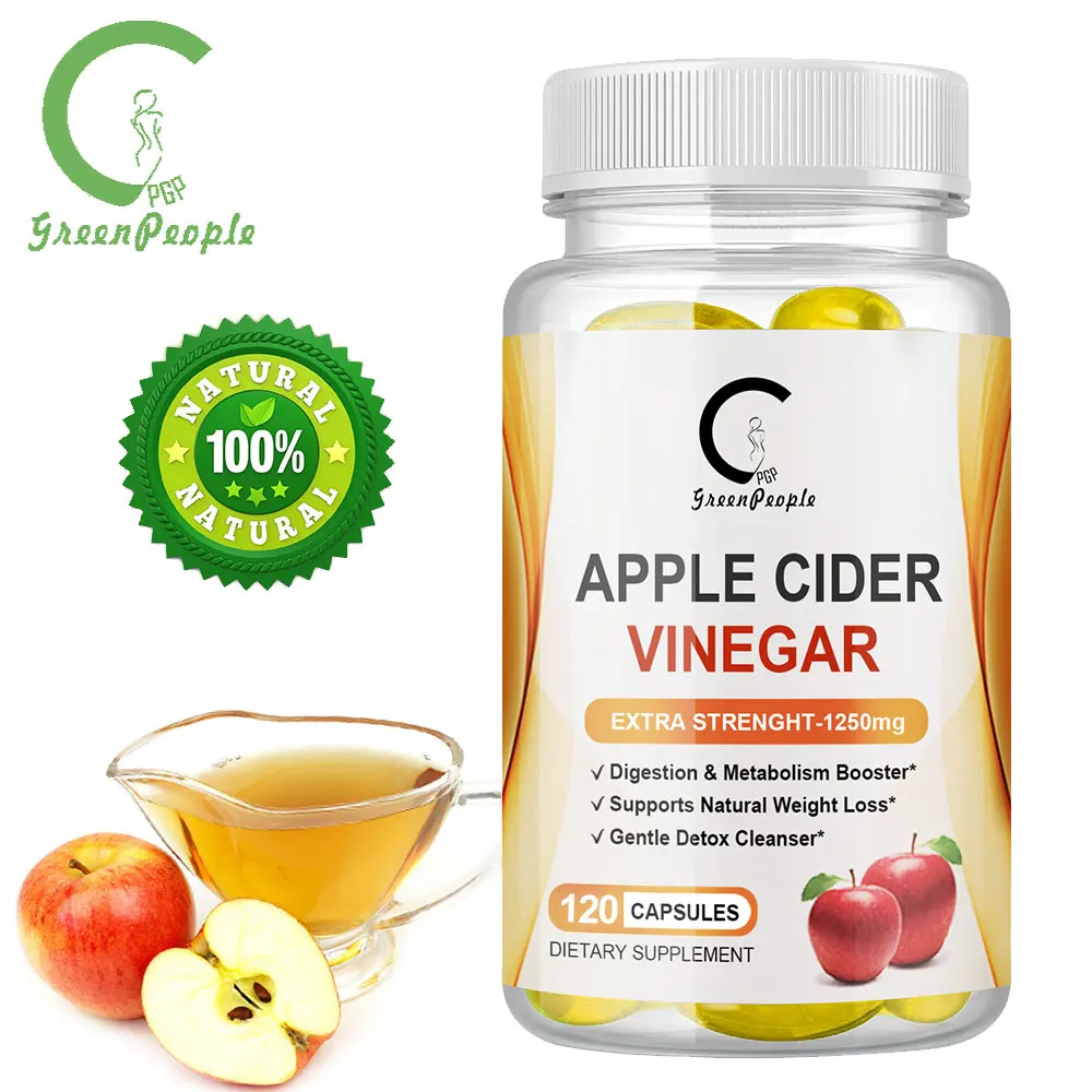 GPGP Greenpeople Natural Green Apple Cider capsule Diet Ketoperiod Weightloss Appetite control Malic Acid