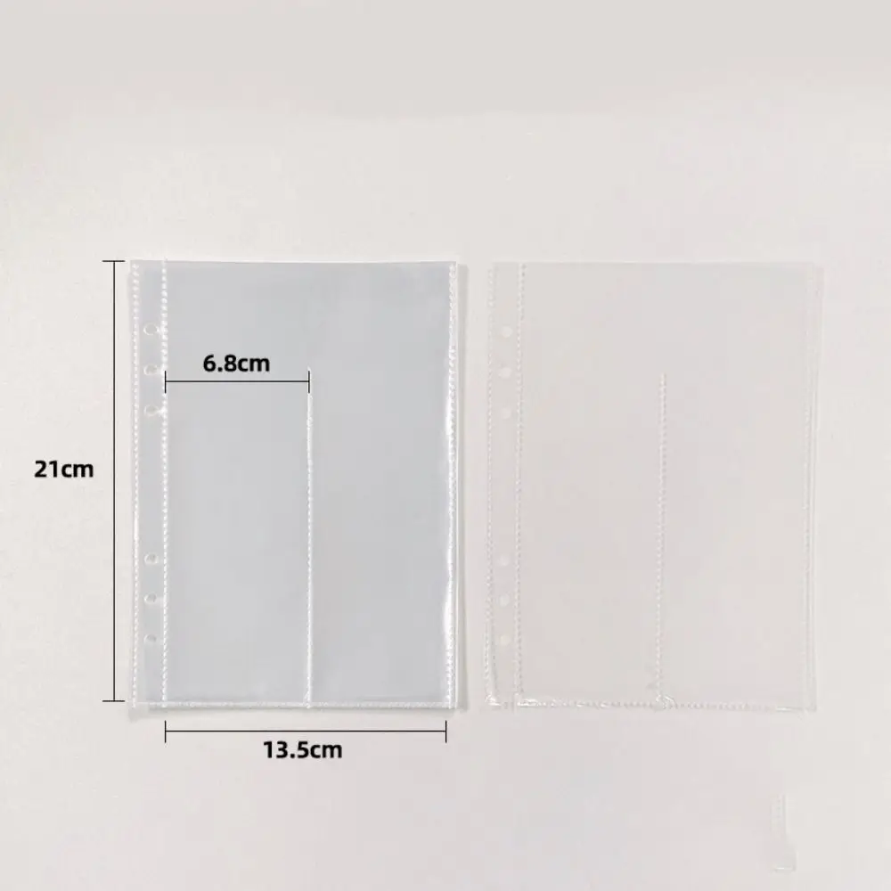 10pcs A5 Idol Photocard Holder Inner Pages 1/2/4 Grids Horizontal Binder Inner Pages Transparent PP Idol Photo Album Inner Pages