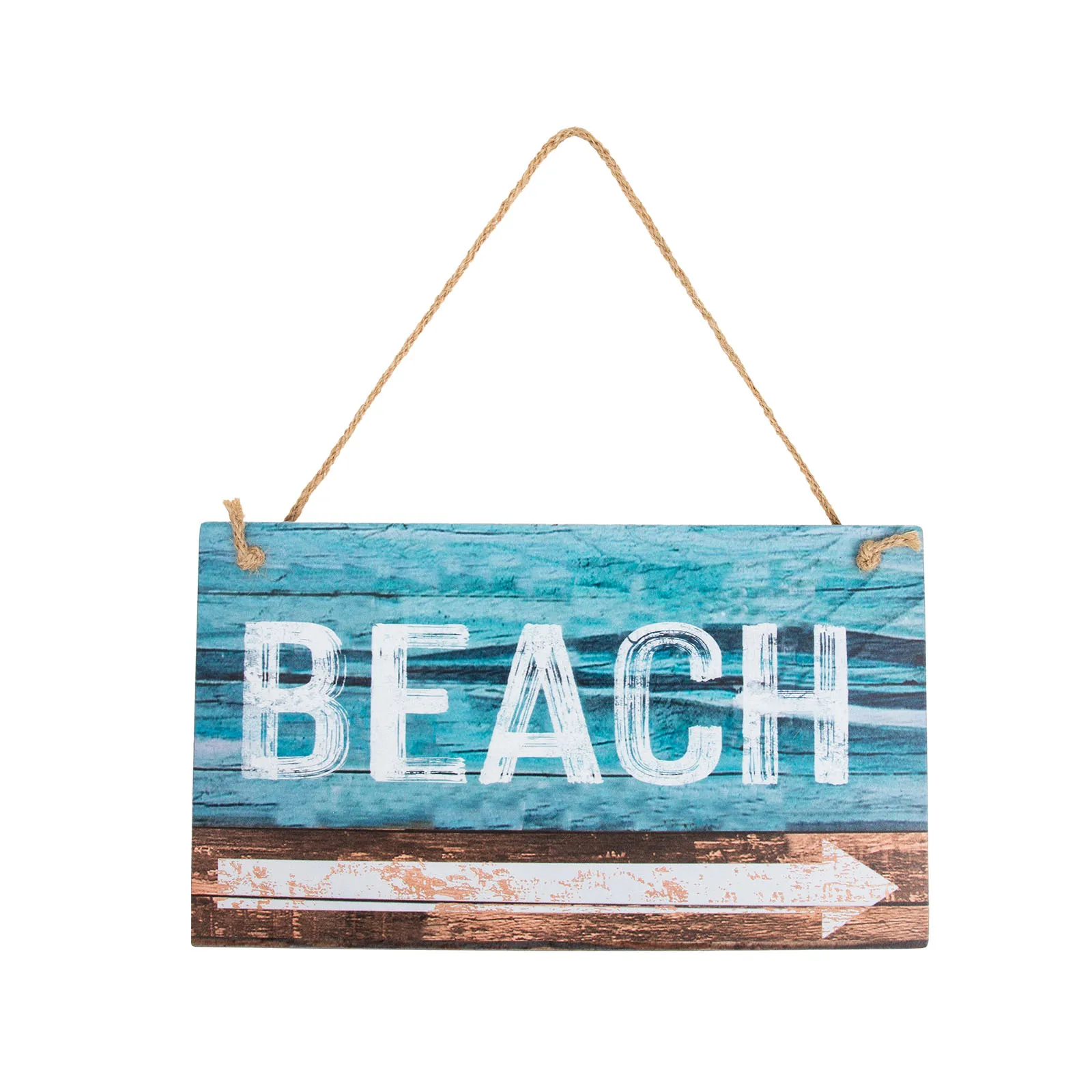 

Vintage Wood Beach Sign Hanging Summer Beach Custom Arrow Plaque multiuse Mexican Art Beach Sign home restarant Wood Craft Decor