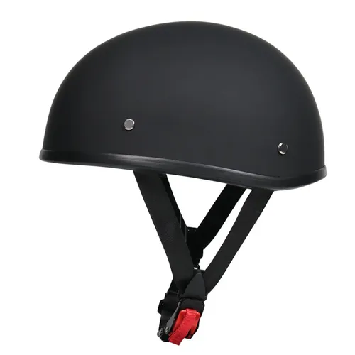 Casco pequeño de motocicleta para hombre y mujer, protector de cuerpo medio para scooter, cucharón de calabaza, para las cuatro estaciones de Harley portátil