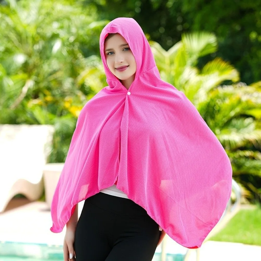 

Fashion Solid Color Outdoor Sun Hat Sunscreen Scarf Quick Drying Sunscreen Shawl Summer Scarves Towel Cycling Cap Windproof