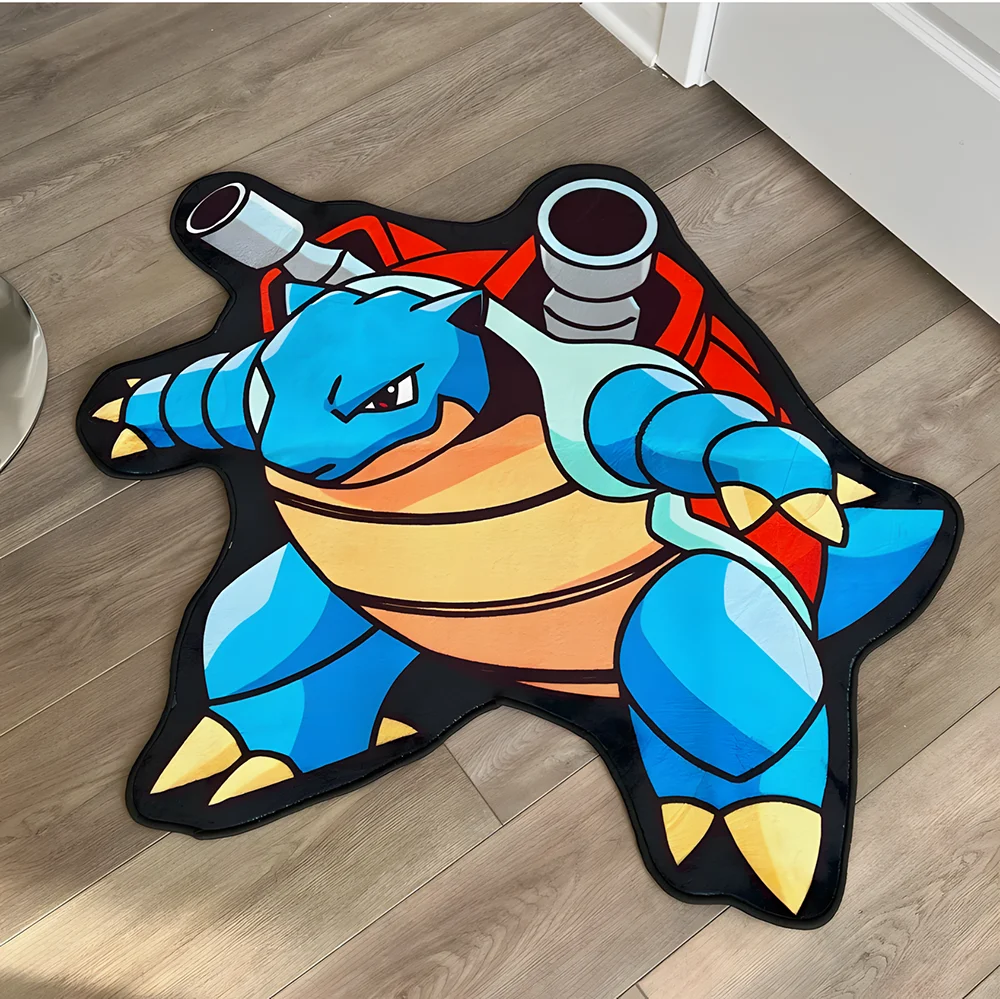Anime Rug Blastoise/Ditto Zacht polyester vloerkleed/tapijt, huisdiermat, zachte vloer/voetmat, zachte decoratieve deken, spelmat