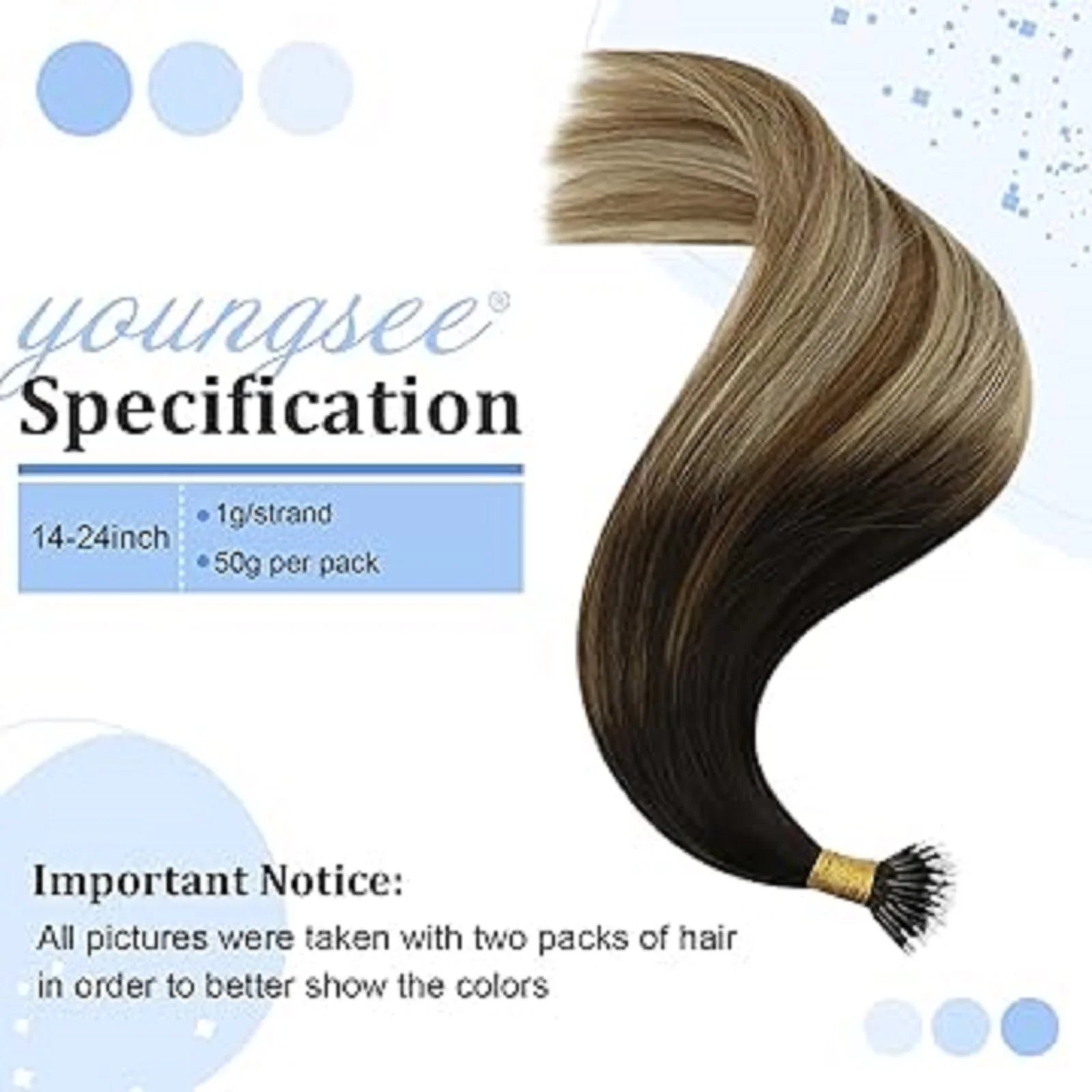 Procureur gSee CharacterRing Extensions de cheveux, KerBrian ktBalayage document, Vrais cheveux humains, Extension de cheveux Remy, Qualité salon, 14-24 pouces