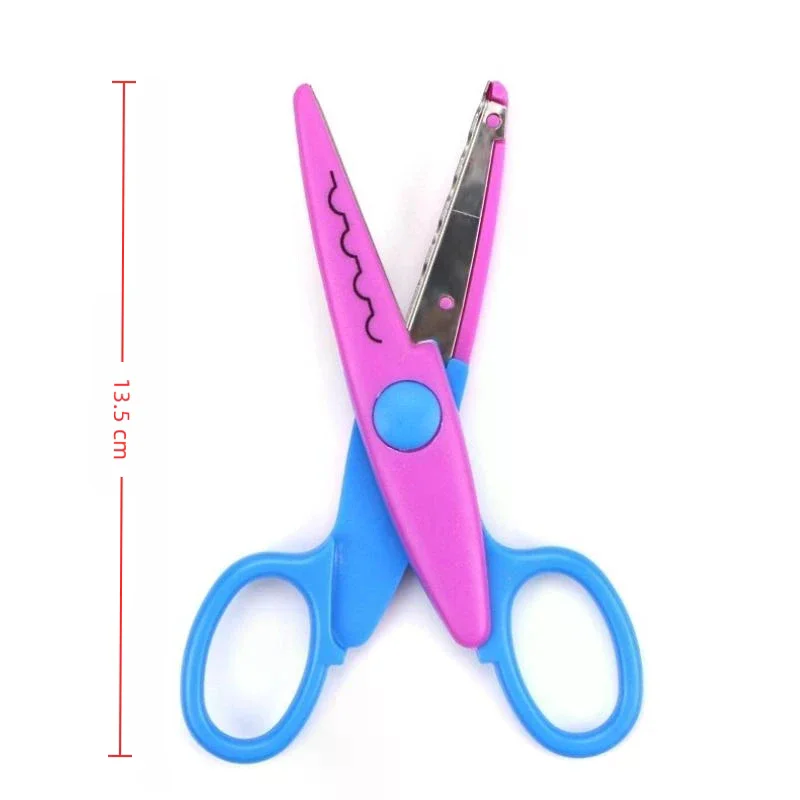 Ciseaux à motifs ondulés, coupe-papier fait à la main, artisanat, carte en papier, outils de coupe de photos, cadeau pour enfants, fournitures de bureau