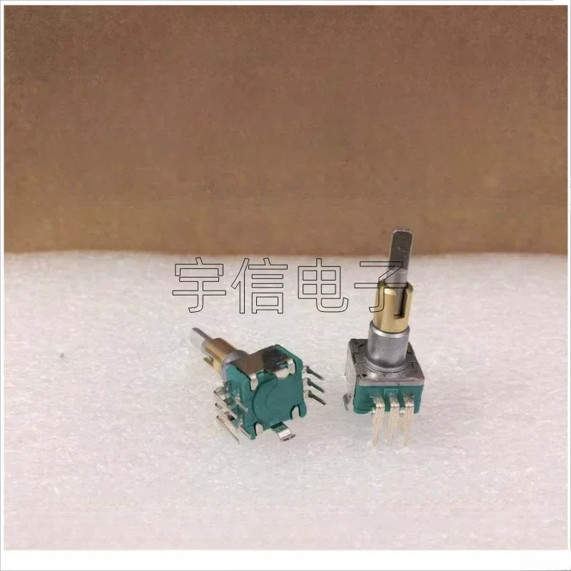 1PCS EC11EBB24C03 Encoder Key Switch 30 Positioning 15 Pulse Dual Axis 40MM Power Amplifier Audio Volume Rotary Potentiometer