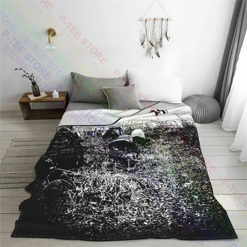 Blackcraft Cult Bury The Gods Cemetery Death Gothic Punk Witch Blanket Winter Sofa Bed Faux Fur Throw