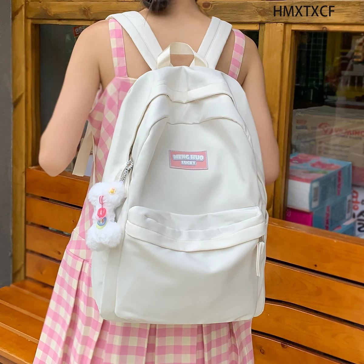 Women's Backpack Solid Color Female Multi-pocket Casual Man Travel Bag High Quality Schoolbag for Teenage Girl Book Knapsack