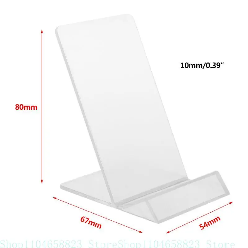 Vassoio porta telefono Dasktop Espositore in acrilico Staffa montaggio Culla Home Office