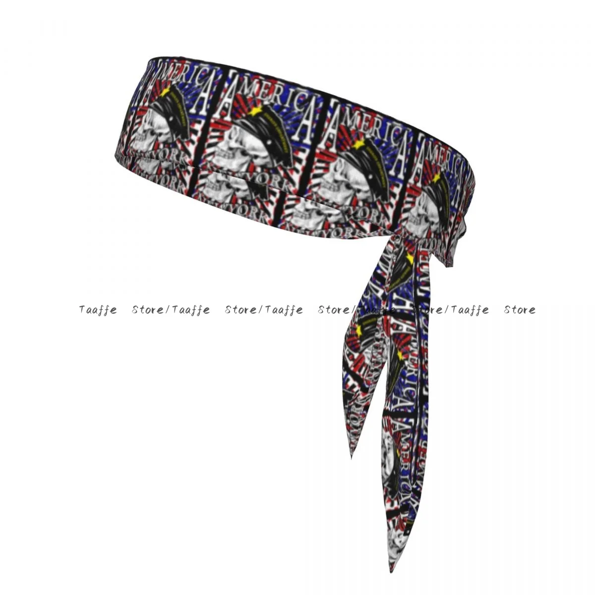 Head Tie Bandana Skull Motorcycle Poster Head Scarf Wrap Outdoor Sports Sweatband