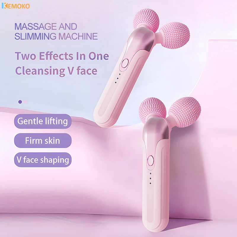 Masajeador Facial eléctrico, limpieza de elevación Facial, rodillo 3D, cara en V, crema hidratante USD, instrumento de absorción de esencia, dispositivo de cuidado de la piel