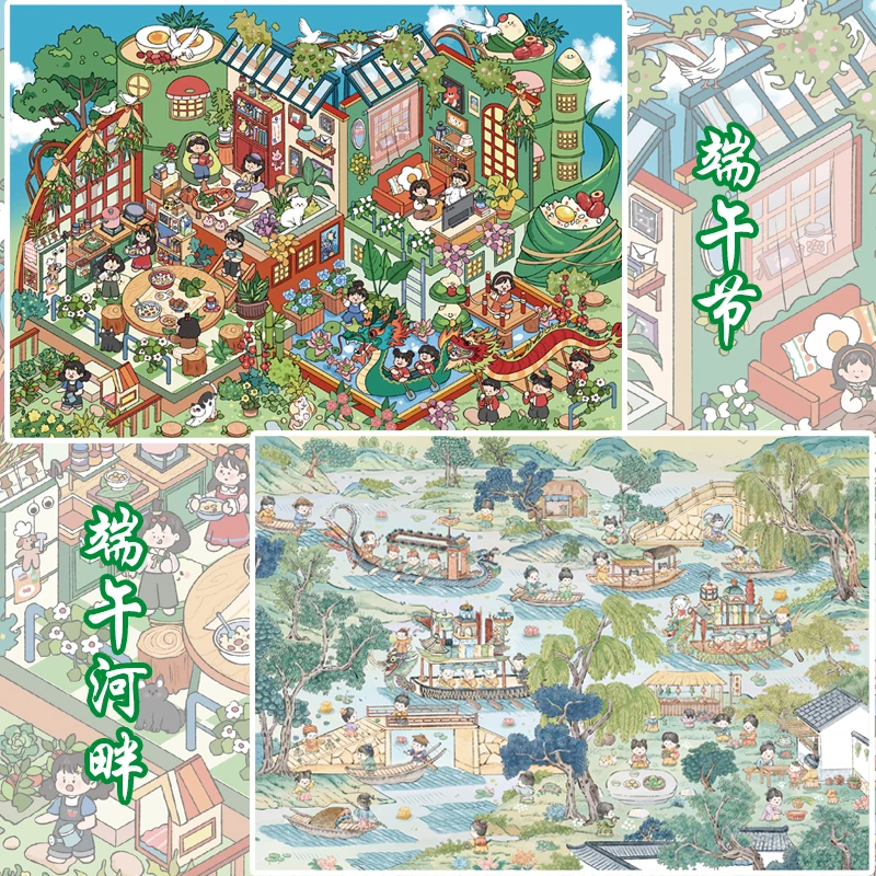 Kawaii 3D Street View Storage Stacking Miniature Scene Stickers DIY Scrapbook Album Decoration Fun Stress Relief Stickers image 3