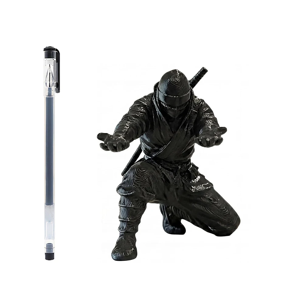 1pc/3pcs 3d Printed Ninja Pen Holder Unique Figurine Stationery Organizer Pencil Figurines Desk Decor Craft For Pen Storage Gift