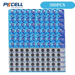 300PCS CR2032 3V Lithium Battery BR2032 BR2332 Cell for Watch Electronic Scale Blood Glucose Meter Car Key Button Cell Coin