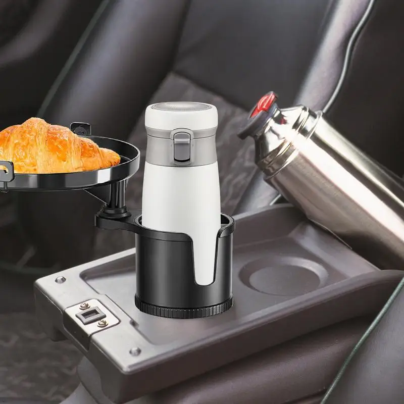 Car Mounted Cup Holder 360 Degree Rotate Car Cup Holder Expander Adapter Base Tray Beverage Bracket Coffee Car Cup Holder