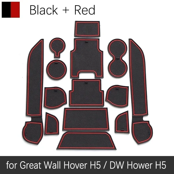 Anti-Slip Gate Slot Mat Rubber Mats for Great Wall Hover H5 DW Hower 2010 - 2018 Greatwall Haval Accessories 2011 2012 2013 2014