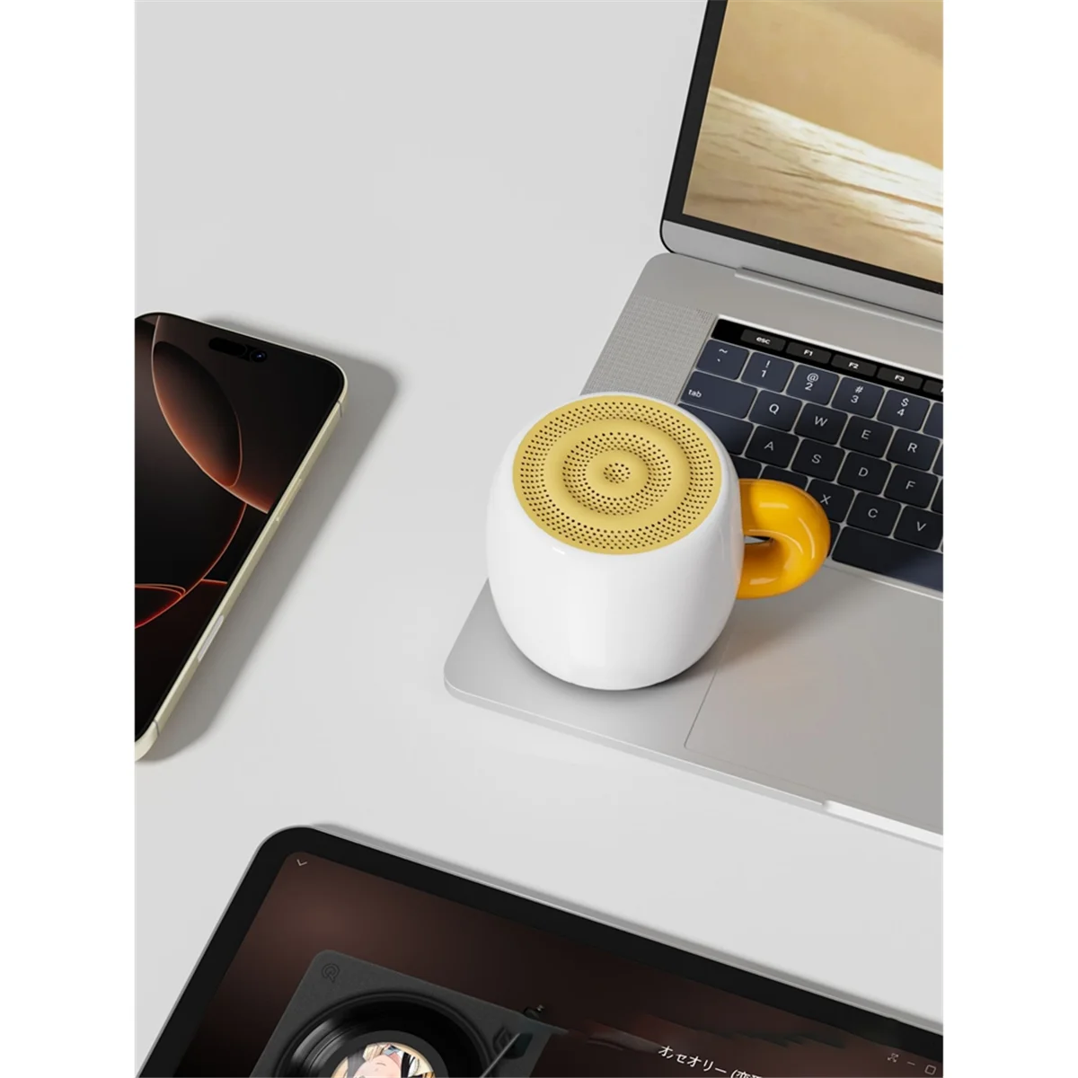 

2025+ Mini Wireless Bluetooth 5.4 Speaker Bass Sound,Horn 5W Loud Speaker,Portable Speaker MP3 Player 700mAh HiFi Sound White