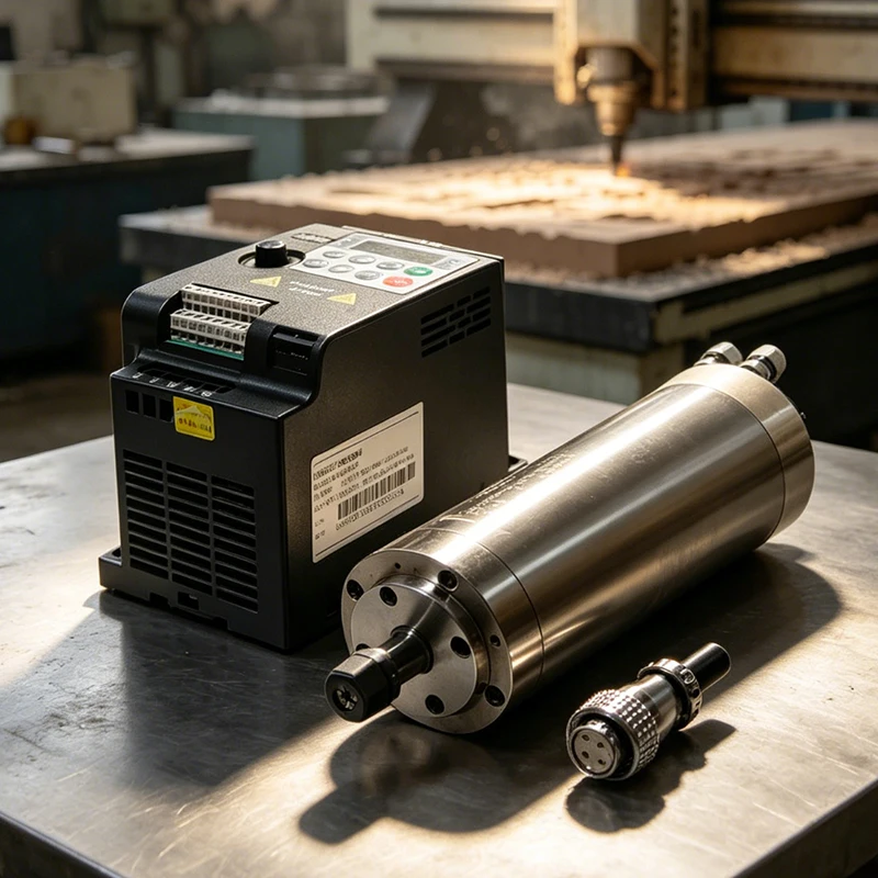 220V 2.2KW ER11 24000rpm Water Cooled Spindle Motor Customized for Engraving Router Wood Working Carving Machine Milling Tools