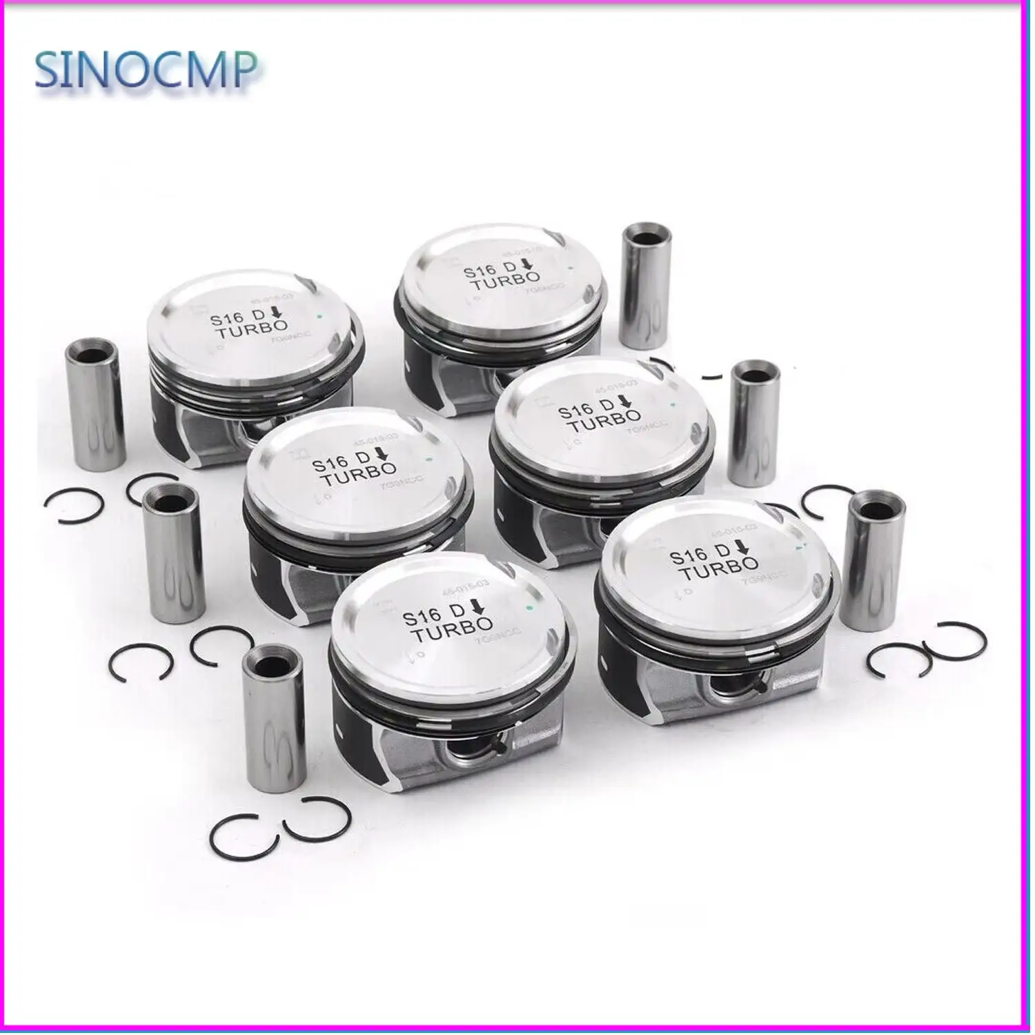 

6pcs Engine Piston Set B6304T 30750892 30750893 30750894 30750895 30750711 30750712 3075071 For Volvo S60 S80 V60 XC60 3.0 T6