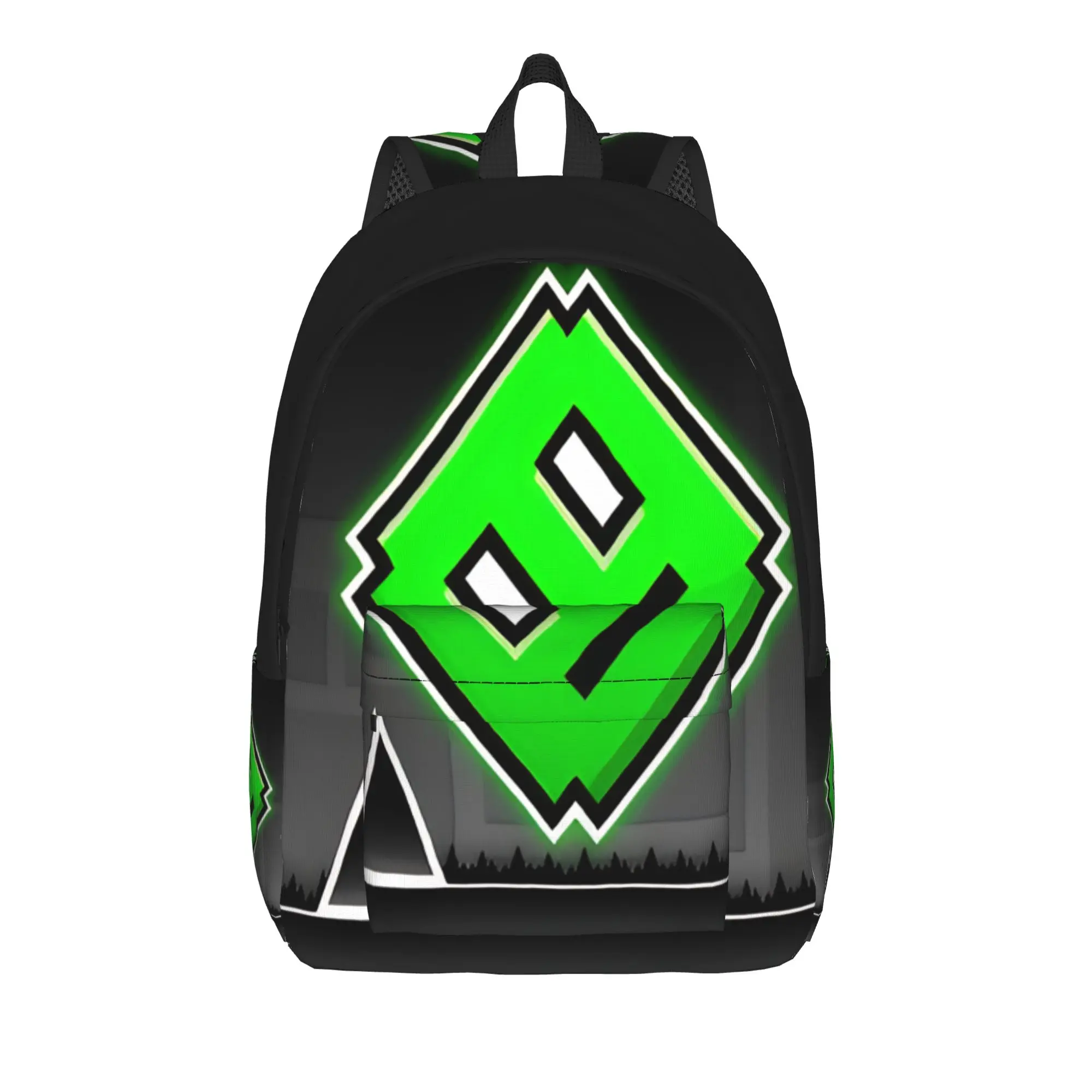 Geometry Cube game Backpack for Men Women Teenage High School Work Daypack  Laptop Computer Shoulder Bag Outdoor