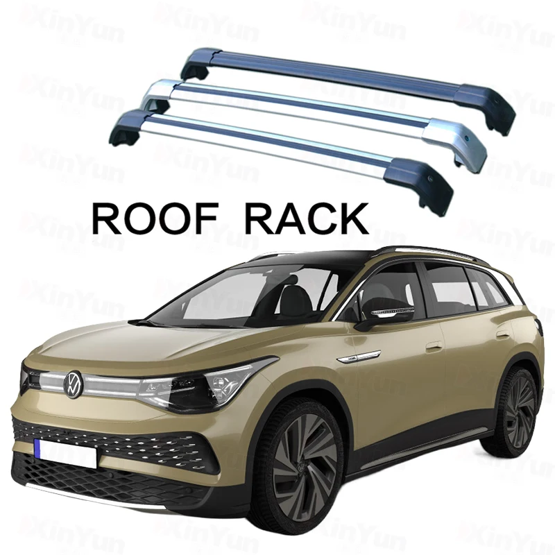 2Pcs Roof Bars for Volkswagen ID.6X 2022 Aluminum Alloy Side Bars Cross Rails Roof Rack Luggage