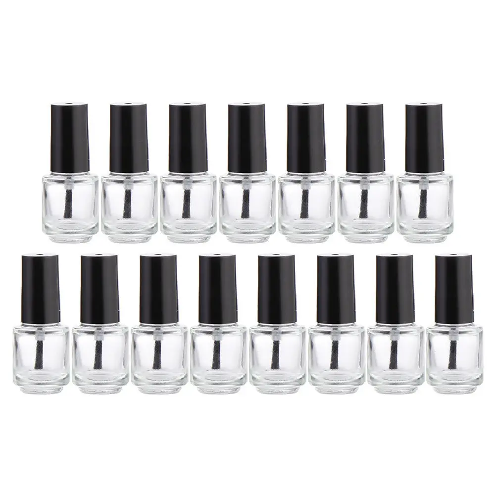 

25Pcs Cost Effective Glass Nail Gel Containers Suitable for Personal Use Reusable Nail Polish Bottle Manicure Store Supplies